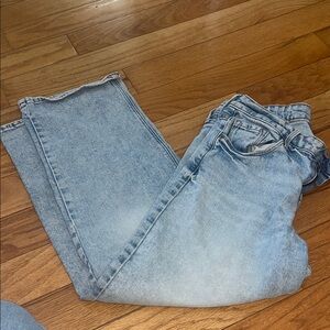 Old navy slim wide leg high rise Jeans